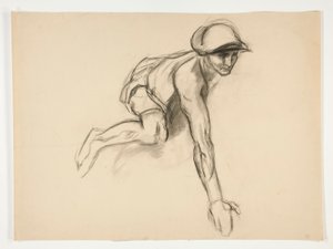 Figurstudie for av Edwin Austin Abbey