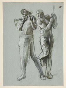 Figurstudie for av Edwin Austin Abbey