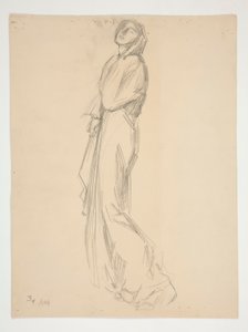 Figurstudie for av Edwin Austin Abbey