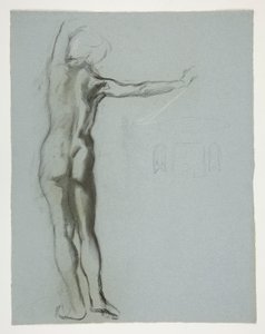 Figurstudie for av Edwin Austin Abbey