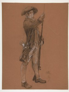 Figurstudie for av Edwin Austin Abbey