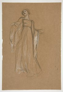 Figurstudie for av Edwin Austin Abbey