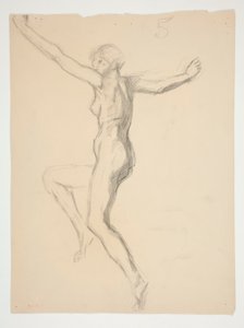Figurstudie for av Edwin Austin Abbey
