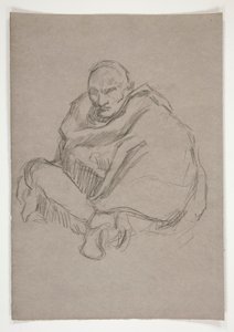 Figurstudie for av Edwin Austin Abbey