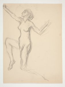 Figurstudie for av Edwin Austin Abbey