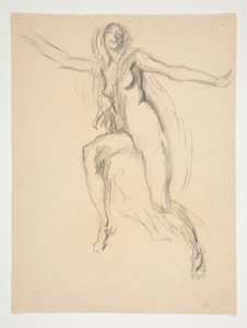 Figurstudie for av Edwin Austin Abbey