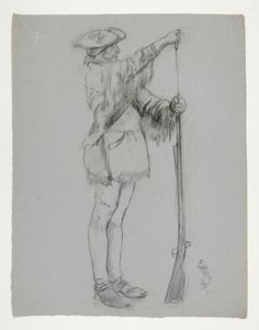 Figurstudie for av Edwin Austin Abbey