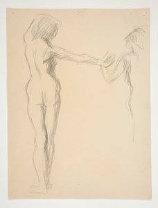 Figurstudie for av Edwin Austin Abbey
