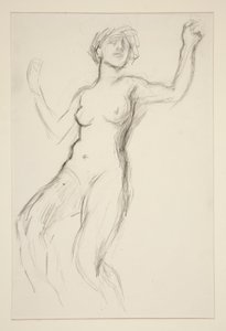Figurstudie for av Edwin Austin Abbey