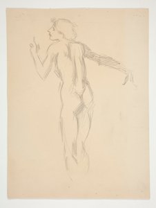 Figurstudie for av Edwin Austin Abbey