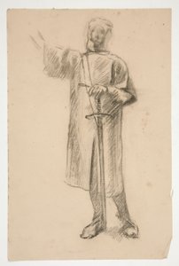 Figurstudie for av Edwin Austin Abbey