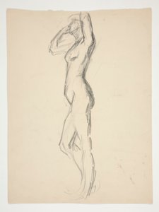 Figurstudie for av Edwin Austin Abbey