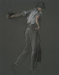Figurstudie for av Edwin Austin Abbey