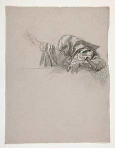 Figurstudie for kong Arthur av Edwin Austin Abbey
