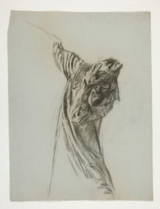 Figurstudie for kong Arthur av Edwin Austin Abbey