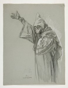 Figurstudie for kong Arthur av Edwin Austin Abbey
