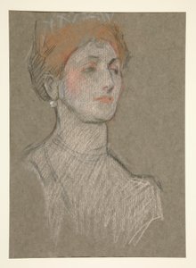 Kvinnesjef, kroning av Edward VII. av Edwin Austin Abbey