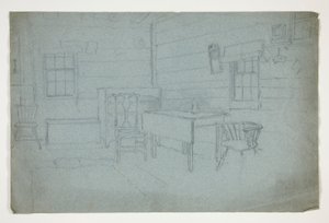 Interiørstudie av Edwin Austin Abbey