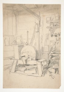 Interiørstudie av Edwin Austin Abbey