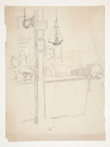 Interiørstudie av Edwin Austin Abbey