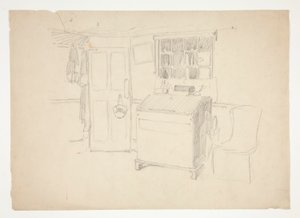 Interiørstudie av Edwin Austin Abbey