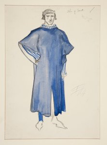 John of Gaunt, kostymeskisse for Henry Irving av Edwin Austin Abbey