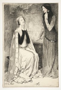 Katherine og Alice - akt III, scene V, kong Henry V av Edwin Austin Abbey