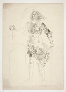 La Pucelle (studie for .1181) - akt III, scene II, kong Henrik VI (del I) av Edwin Austin Abbey