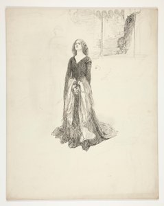 Lady with Hands Clasped, fra kong Richard II av Edwin Austin Abbey