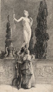 Lorenzo og Jessica: av Edwin Austin Abbey