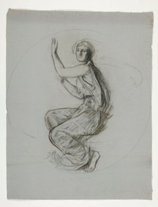 Medaljongstudie for veggmaleri ved delstatsbygningen i Harrisburg, Pennsylvania, 1902-1911 (fullført av John Singer Sargent) av Edwin Austin Abbey