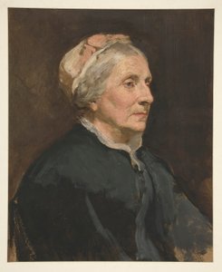 Portrett av en eldre kvinne (uidentifisert sitter) av Edwin Austin Abbey