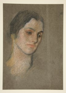 Portrett av en uidentifisert kvinne av Edwin Austin Abbey