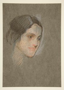 Portrett av en uidentifisert kvinne av Edwin Austin Abbey