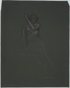 Mulig figurstudie for av Edwin Austin Abbey