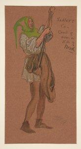 Sadlers Costume, kostymeskisse for Henry Irving av Edwin Austin Abbey