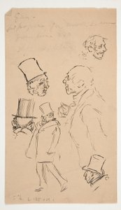 Ark med skisser av Edwin Austin Abbey