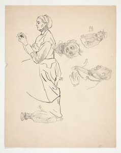 Studieark av Edwin Austin Abbey