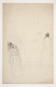 Shylock på broen - Akt I, kjøpmann i Venezia av Edwin Austin Abbey