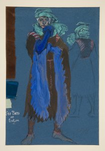 Six Piers of Exton, kostymeskisse for Henry Irving av Edwin Austin Abbey