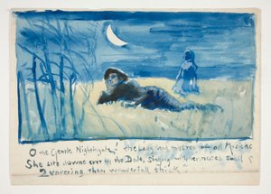 Skisse for av Edwin Austin Abbey