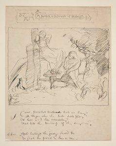 Skisse for et vers: av Edwin Austin Abbey