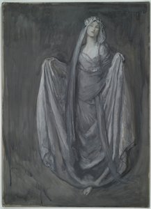 Studere for Blanchefleur?, for av Edwin Austin Abbey
