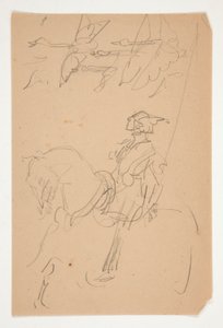Studie for Columbus i den nye verden(?) (oljemaleri) av Edwin Austin Abbey