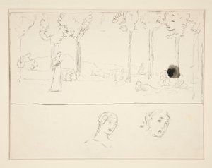 Studer for Fiametta av Edwin Austin Abbey