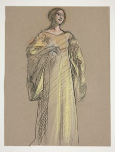 Studer for Fiametta av Edwin Austin Abbey