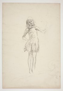 Studie for Puck, fra En midtsommernatt av Edwin Austin Abbey