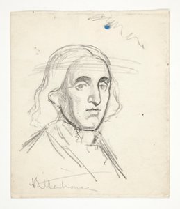 Studie for Rittenhouse: skisse for veggmaleri for delstatsbygningen i Harrisburg, Pennsylvania, 1902-1911 (komplett av John Singer Sargent) av Edwin Austin Abbey
