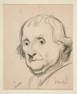 Studie for Smith?: skisse for veggmaleri for delstatsbygningen i Harrisburg, Pennsylvania, 1902-1911 (fullført av John Singer Sargent) av Edwin Austin Abbey