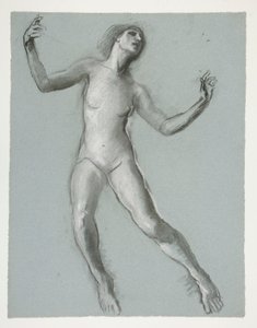 Studie for figur kl. 12.00 av Edwin Austin Abbey